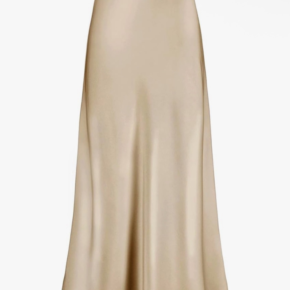 Elegant Cream Maxi Skirt